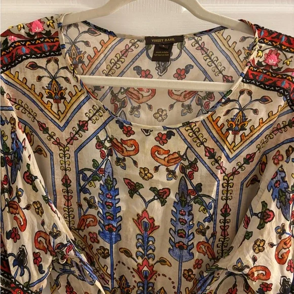 Anthropologie Vineet Bahl Floral Print Women's Top - Picture 6 of 8